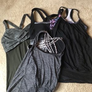 Lululemon athleta workout tank sz 6 medium lot GUC